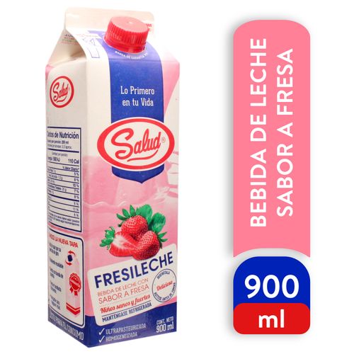 Bebida Salud Leche Fresa Carton - 900 ml