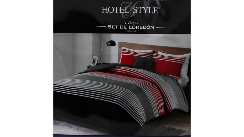 Comprar Edredon Hotel Style Para Cama Full/Queen 4 Pzas