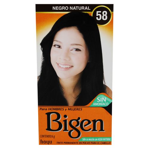 Tinte Bigen 58 Negro Natural - 6 g