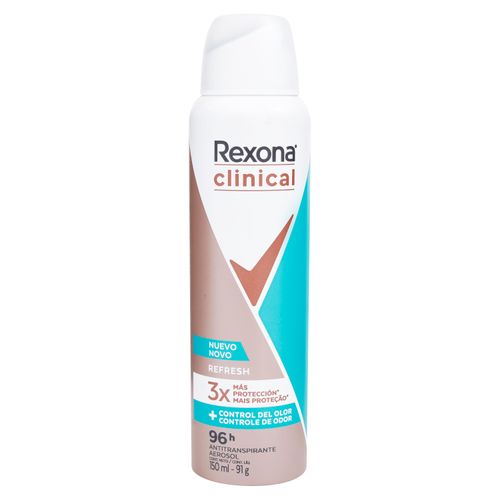 Desodorante Rexona Dama Clinical Refresh En Aerosol - 150 ml