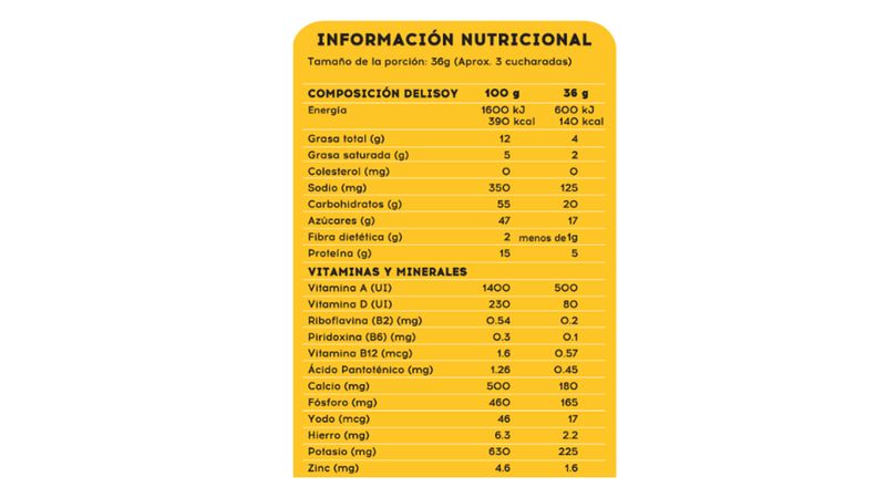 Comprar Bebida de Soya Delisoy Sin Lactosa en Polvo - 800 gr