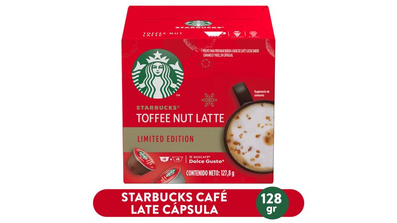 Café Starbucks Dolce Gusto Nut Latte 12 Capsulas 127.8g
