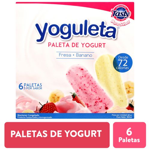 Paleta Tasty Six Pack De Yogurt