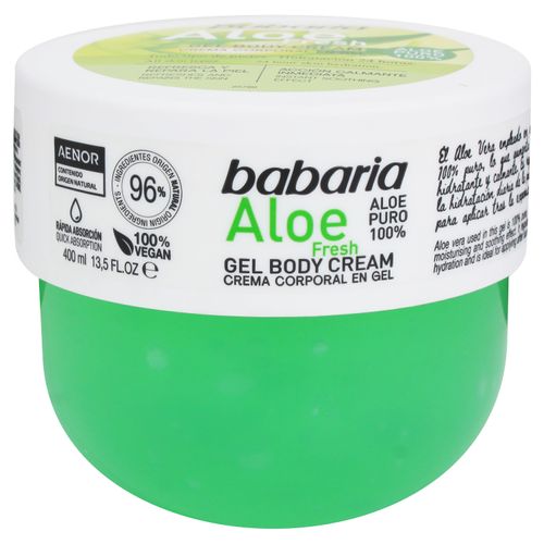 Gel corporal Babaria aloe fresh - 400 ml
