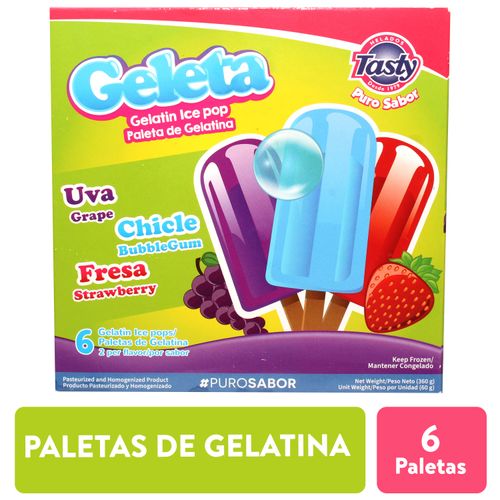 Paleta Tasty Six Pack Geleta