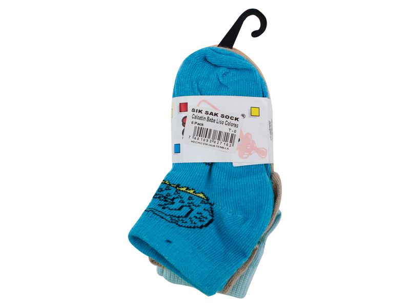 Calceta-Sik-Sak-Sock-Lisa-Bebe-6-Pk-T0-3-43349