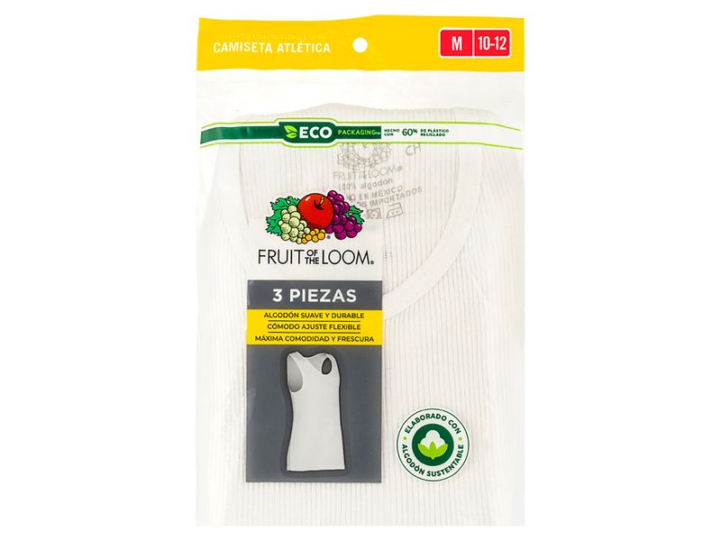 Camiseta-Fruit-Of-The-Loom-para-Ni-os-Color-Blanco-3-Pack-Talla-M-1-32327