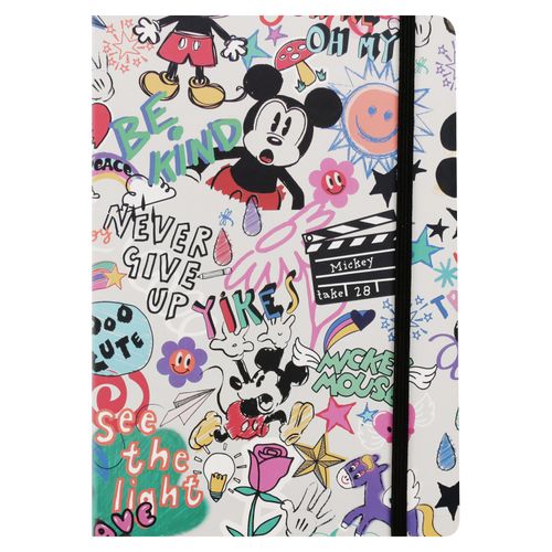 Libreta Mickey Mouse, pasta dura -120 hojas