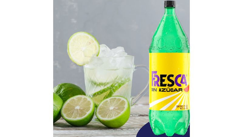 Gaseosa Fresca sin azúcar - 2.5L