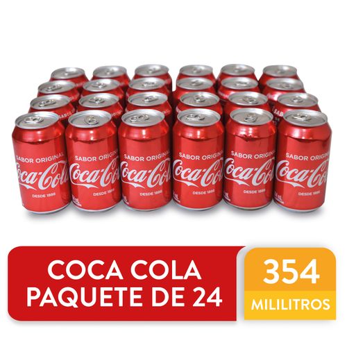 Gaseosa Coca Cola regular lata 24pack - 8.52 L