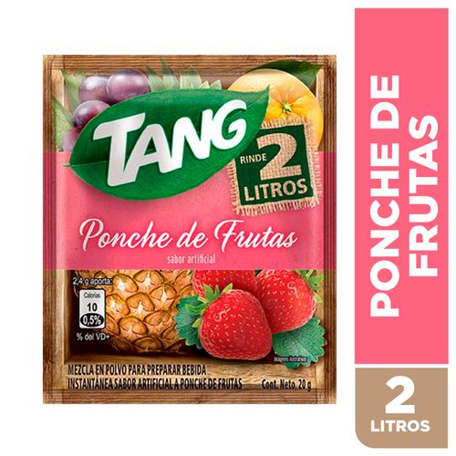 Bebida En Polvo Tang Sabor Ponche De Frutas Sobre - 20g