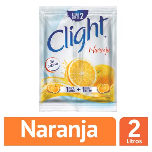 Bebida En Polvo  Clight Sabor Naranja - 14g