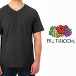 Tshirt-Fruit-Of-The-Loom-para-Caballero-Cuello-V-Color-Negro-Talla-M-5-35584