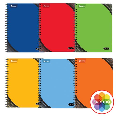 Cuaderno Norma Espiral De Rayas Amer Uno-100 Hojas