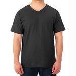 Tshirt-Fruit-Of-The-Loom-para-Caballero-Cuello-V-Color-Negro-Talla-M-1-35584