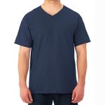 Tshirt-Fruit-Of-The-Loom-para-Caballero-Cuello-V-Color-Azul-Talla-XL-1-35602