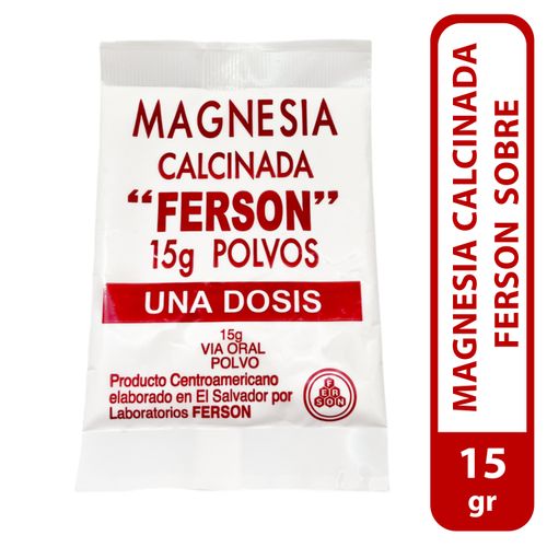 Magnesia Calcinada Ferson, sobre -15g