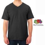 Tshirt-Fruit-Of-The-Loom-para-Caballero-Cuello-V-Color-Negro-Talla-S-4-35583