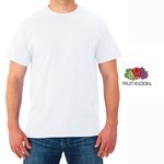 Tshirt-Fruit-Of-The-Loom-para-Caballero-Cuello-Redondo-Color-Blanco-Talla-S-4-35591