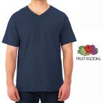 Tshirt-Fruit-Of-The-Loom-para-Caballero-Cuello-V-Color-Azul-Talla-S-4-35599