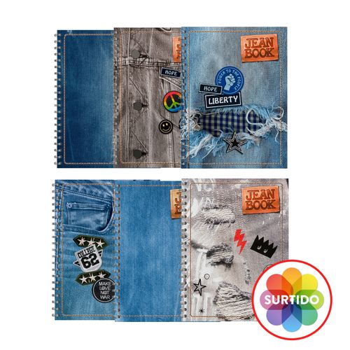 Cuaderno Norma Jean Book Doble Raya 5M -160 Hojas