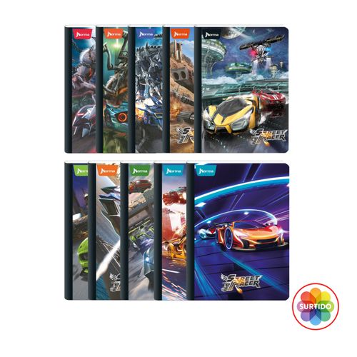 Cuaderno Norma Racer Cosido Grande- 100 Hojas