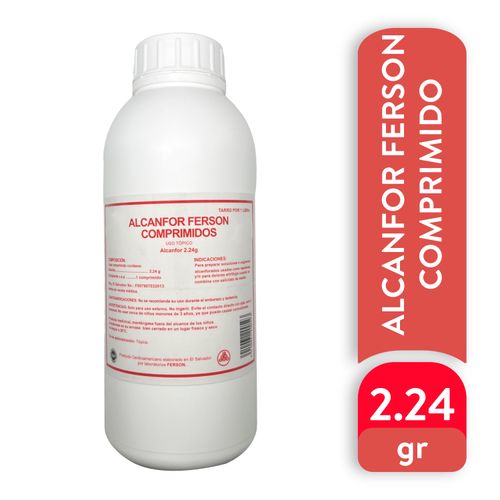 Analgésico Tópico Ferson, S-Alcanfor comprimidos -1 lb