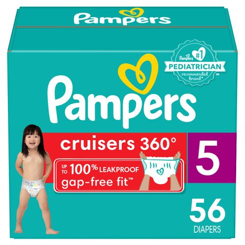 Pañales Pampers Cruisers 360 Pañales s5, Más De 12kg -  56 Uds