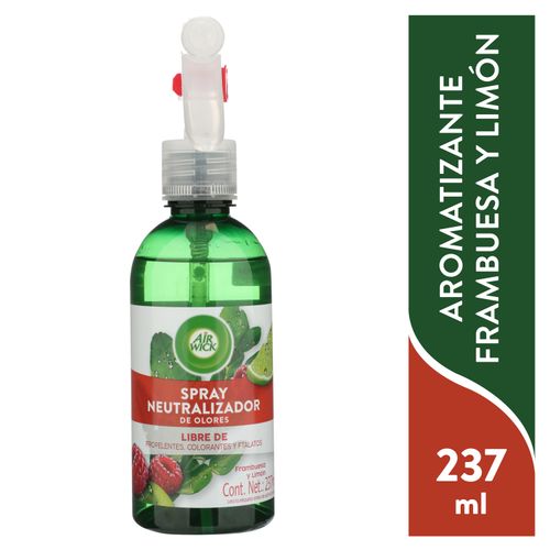 Aromatizante Air Wick Room Spray Con Fragancia A Frambuesa Y Limón - 237 ml