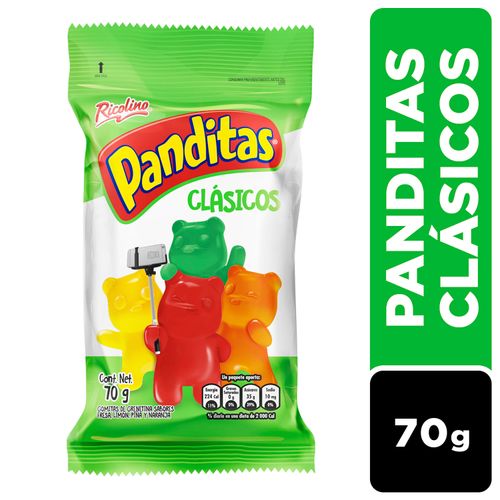 Gomitas Ricolino Panditas Sabores Clásicos - 70 g