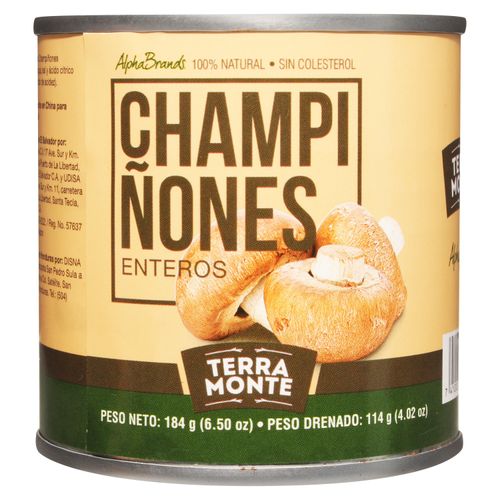 Champiñones Terramonte Entero - 184 g