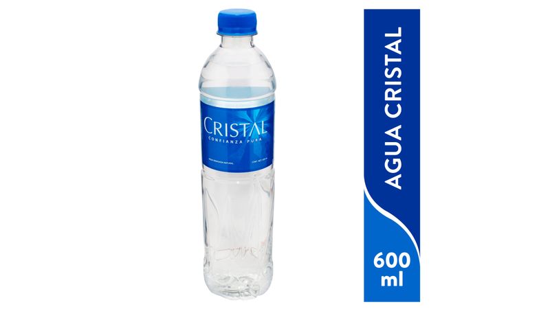 Botella Agua Cristal Healsi 40cl - Etiqueta adhesiva todo color