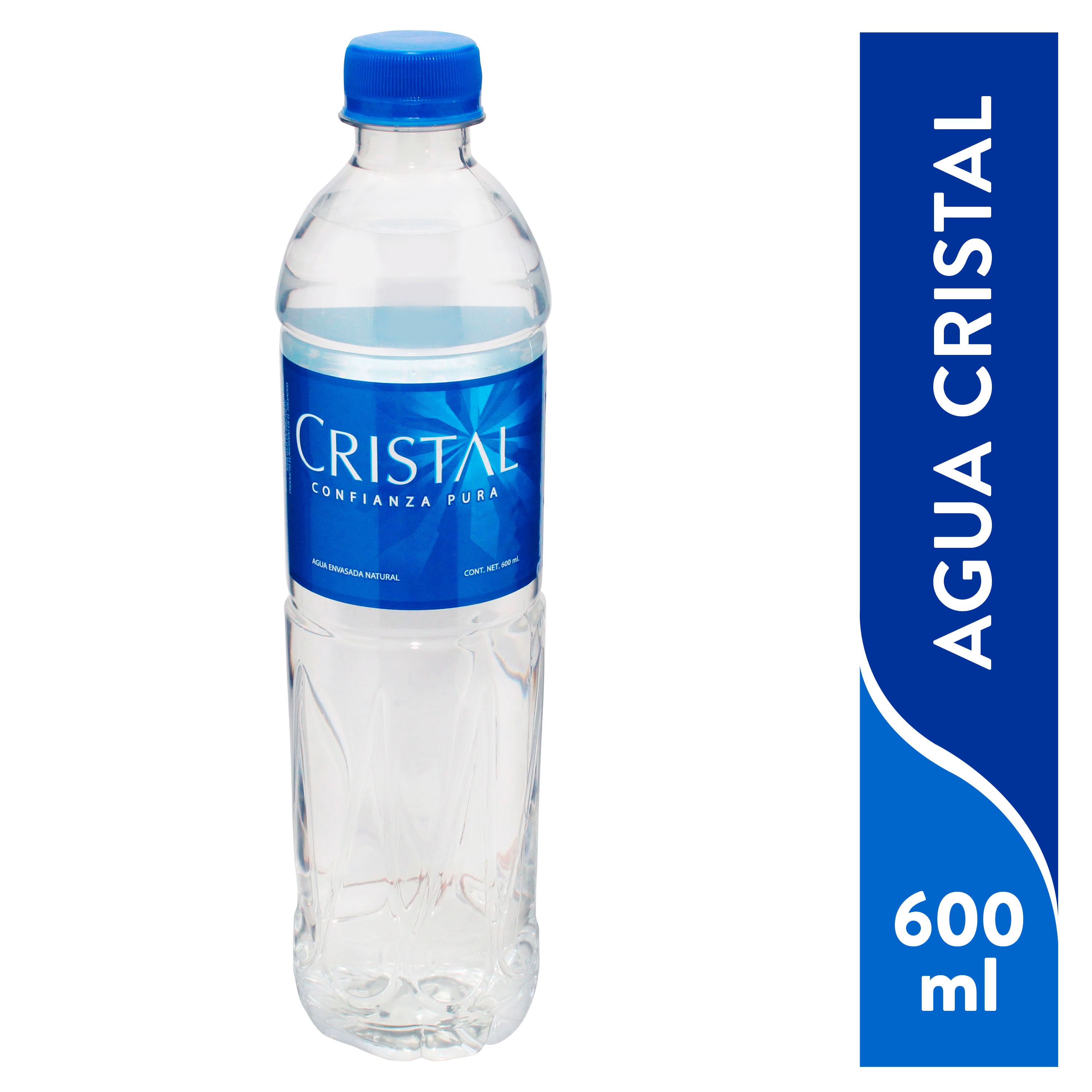 Cristal Agua 1L- 6 piezas, botella agua cristal