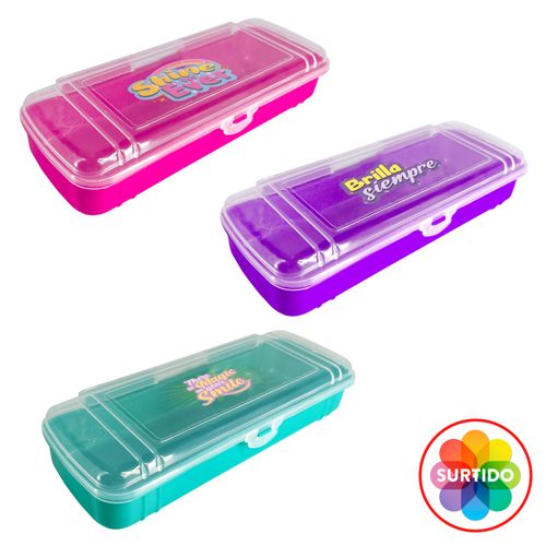 Estuche Tacoplas Mediano Para Niña Surtido Colores