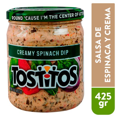 Salsa Tostitos Crema Y Espinaca 425 2 g