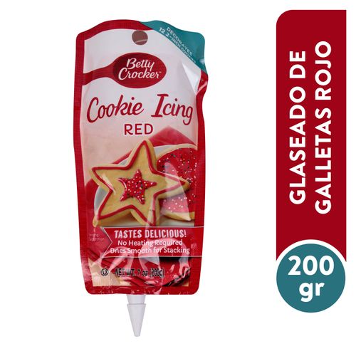 Icing Betty Crocker Para Galleta Rojo - 200 g