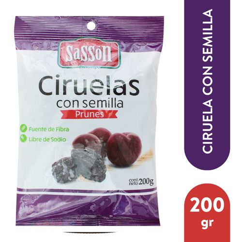 Ciruela Sasson Con Semilla Bolsa - 200 g