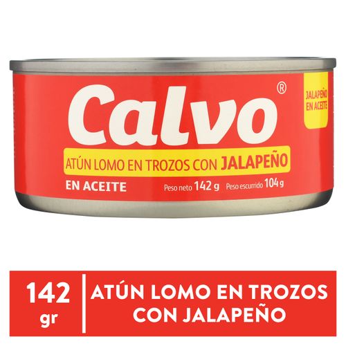 Atún Calvo Lomo En Trozos Con Aceite En Jalapeño - 142g