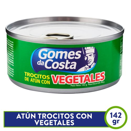 Atún Gomes da Costa trocitos con vegetales - 142 g