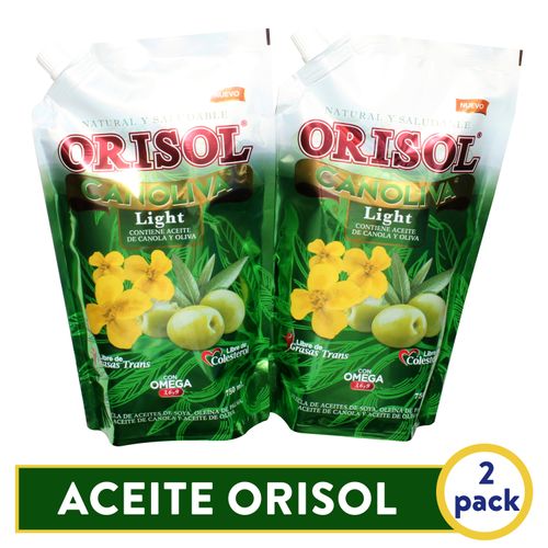 2Pack Aceite Orisol Canoliva Light - 750 ml