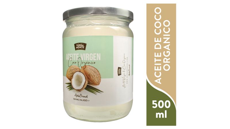 Aceite de Coco Orgánico Terramonte Vidrio 500ml