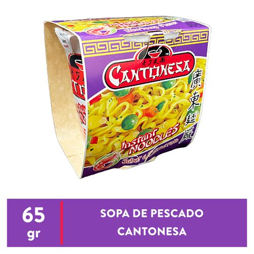 Sopa Cantonesa Camaron Vaso 12 Por - 65gr