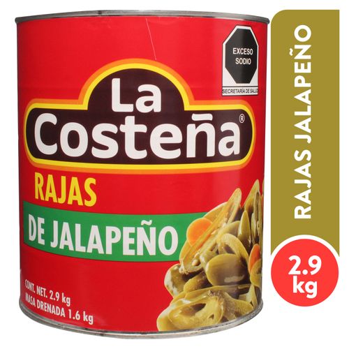 Rajas Jalapeno La Costena 2800 g