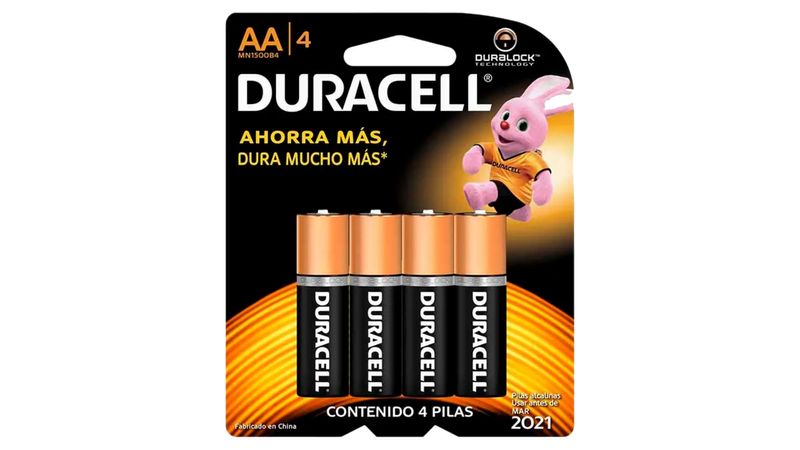 Comprar Bateria Duracell Alcalina AA Basico - 4unidades