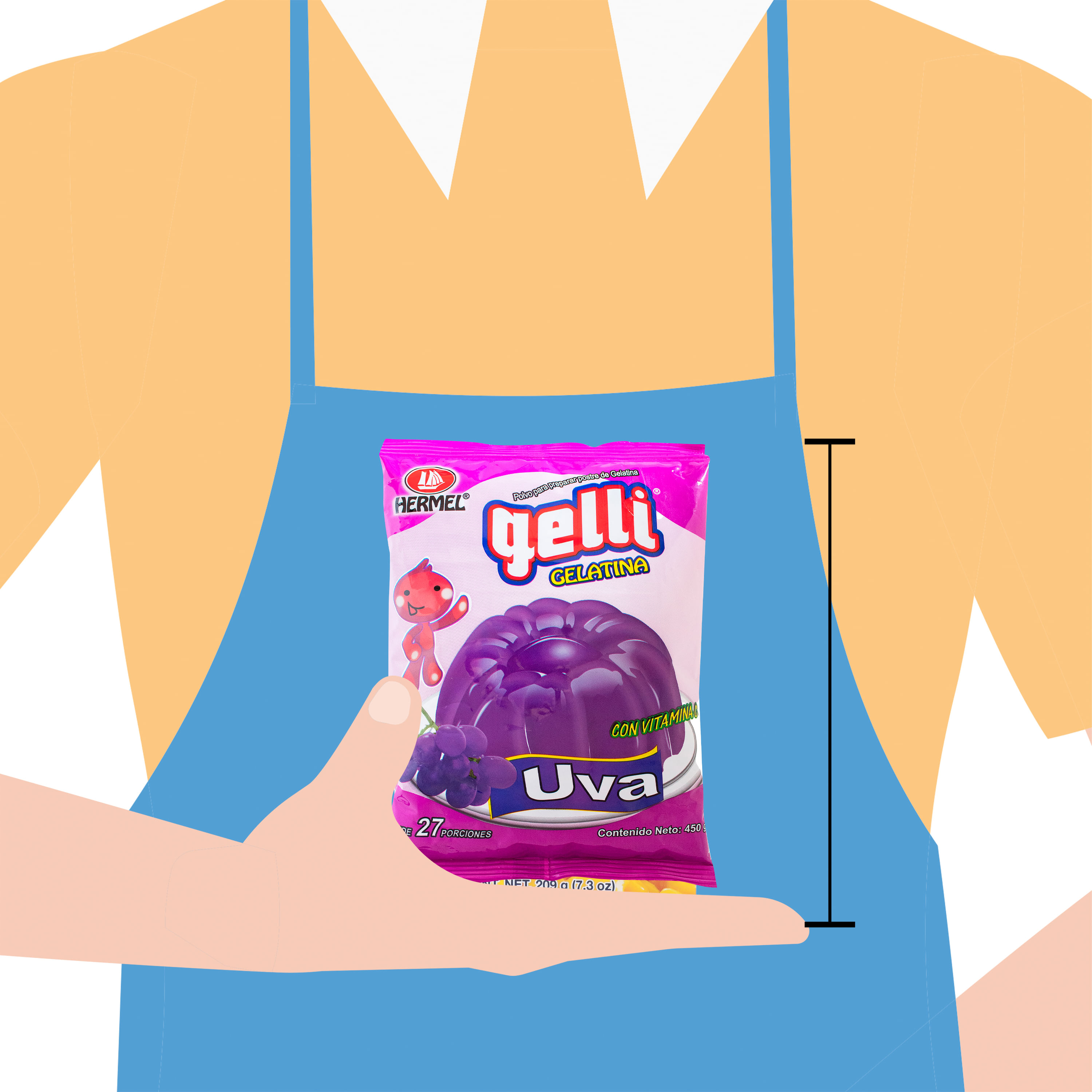 Comprar Gelatina Hermel Gelli Sabor Uva - 450 g | Walmart Salvador