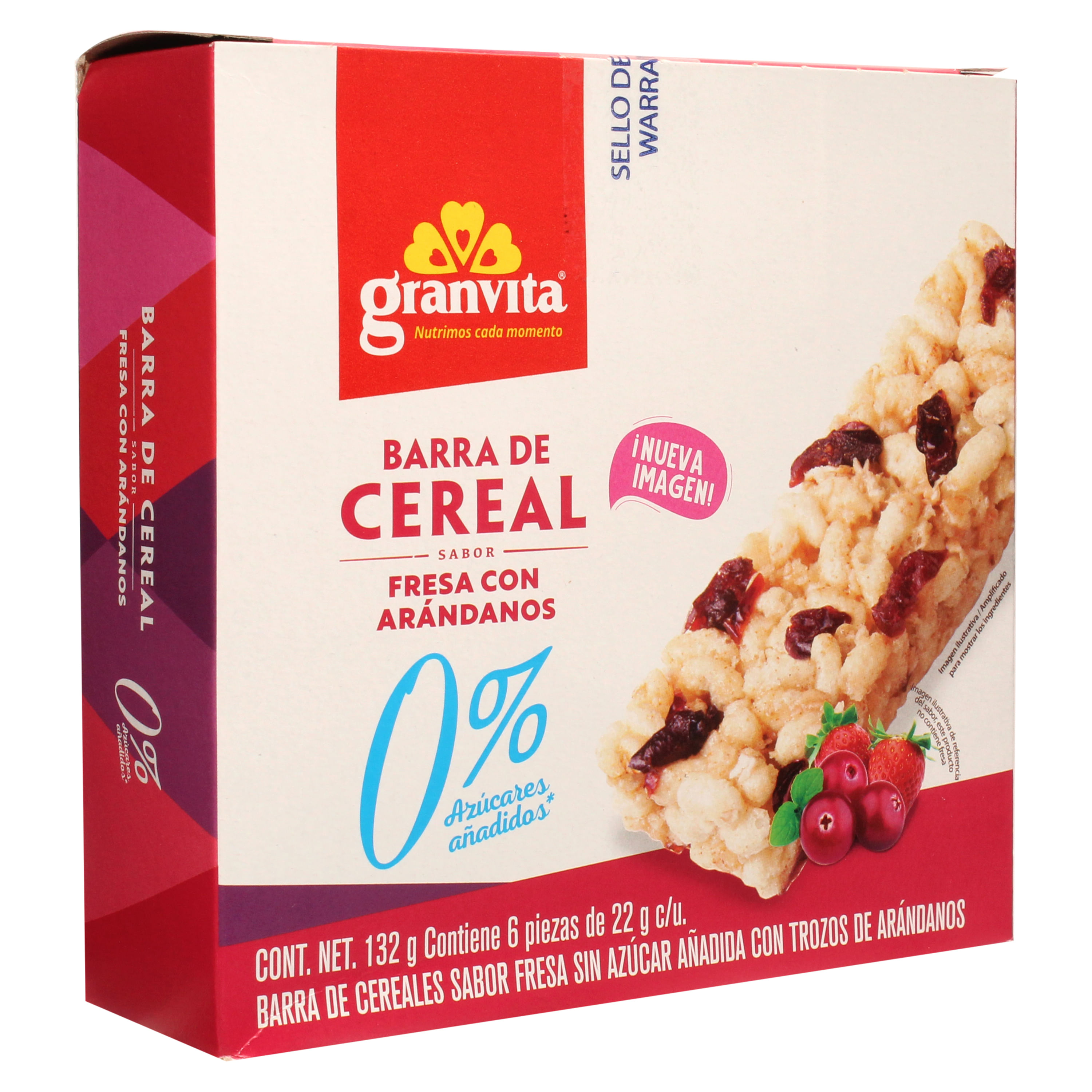 Barras de Cereal 0 %* 132 g