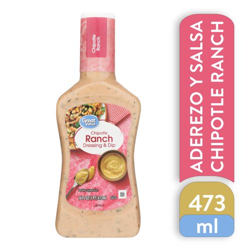 Aderezo Great Value Chipotle Ranch - 473 ml