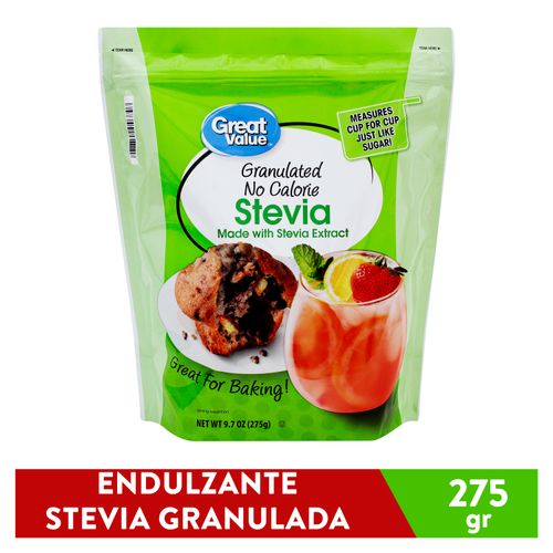 Endulzante Great Value stevia granulada - 275 g