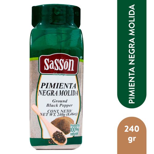 Pimienta Sasson Negra Molida - 240 g