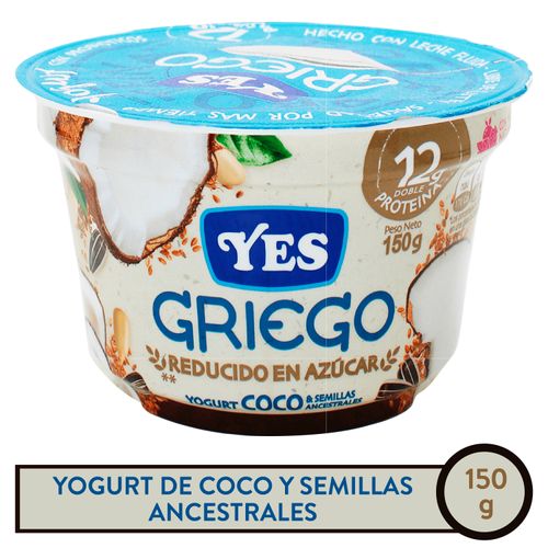 Yogurt Yes Giego Coco Y Semillas 150 g